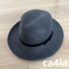 CA4LA カシラ 最高級 スベリ本革 中折れハット ラビットファー仕様