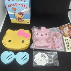 キティちゃんまとめ売り　ハッピーセット　日焼けキティ　ヘアピン　ごはん型