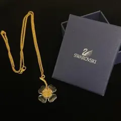 SWAROVSKI スワロフスキー クローバー ネックレス ゴールド クリア