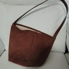スタイルデリ　ブラウン スエード トートバッグ