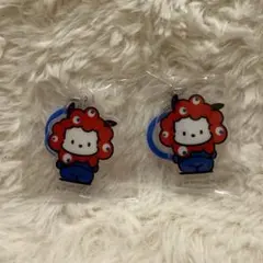 【2個セット】サンリオ ミャクミャク めじるしチャーム ポチャッコ