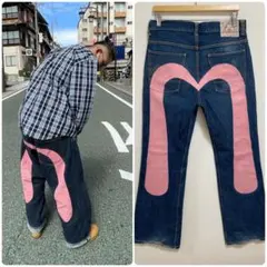 EVISUデニム ピンクデザイン 2001年製 EVISU（デニム/ジーンズ ・ ピンク/桃色系）のフリマアイテム一覧