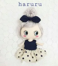 イルメール服　ハッピードール服　イーマリーちゃん服　ネイビー水玉