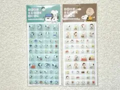 【スヌーピー ドロップブロックシール 2点セット】大人気キャラクター 紙モノ