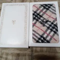 バーバリーチェック柄タオル地ウオッシュタオル