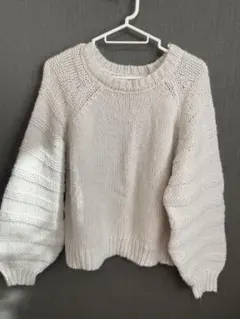 【美品】earth music&ecology ニットセーター ホワイト