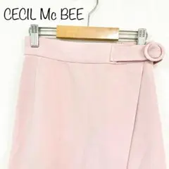 【CECIL McBEE】フレアスカート　Aラインスカート　ライトピンク