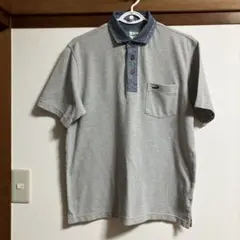Crocodile ポロシャツ Mサイズ ライトグレー