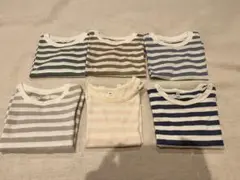 【6枚セット】無印良品 80サイズ 長袖Tシャツ