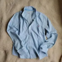 アバクロ Abercrombie&Fitch ストライプ 長袖シャツ XS