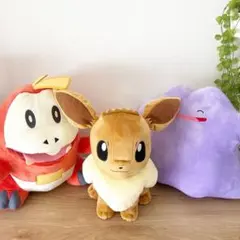 ポケモン/めちゃもふぐっとぬいぐるみ/イーブイ/メタモン/ホゲータ