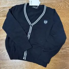 COMME CA ISM ネイビー Vネックカーディガン 110A