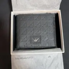 EMPORIO ARMANI 二つ折り財布 ブラックのサムネイル