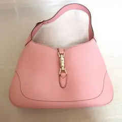 【最終値下げ】美品　GUCCI ジャッキー ショルダーバック　レザー ピンク