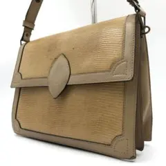 美品✨ESCADA スエード レザー ショルダーバッグ ブラウン イタリア製 