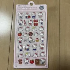 サンリオ ハローキティ レッド 3Dステッカー 立体