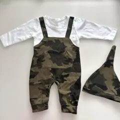 迷彩柄ロンパース 68サイズ