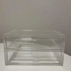 無印良品　重なるアクリルケース２段引出　アクセサリーケース