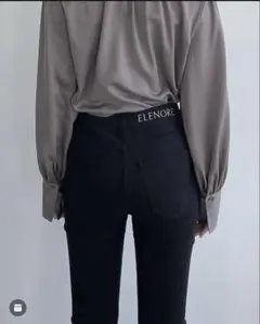 スキニーパンツ スキニーデニム 黒スキニー スエード リエンダ rienda