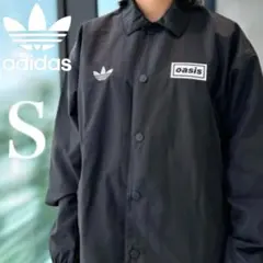 新品S⭐️adidas × oasis ツアー コーチジャケット ブラック
