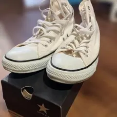 CONVERSE ホワイト ハイカットスニーカー