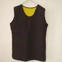 ウェットスーツベスト 黒/黄 ノースリーブ シンプル マリンスポーツ