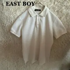 EAST BOY 半袖ポロシャツ 白 ワンポイント M ①のサムネイル