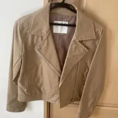 CECIL McBEE ベージュ ライダースジャケット Mサイズ