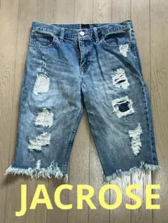 C*7様 JACROSEデニムショートパンツ ダメージ加工のサムネイル