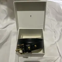 即購入⭕️アミパリス AMI PARIS ハートロゴ レザーベルト ブラック