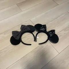 ミッキー耳カチューシャ 2点セット