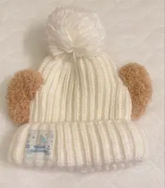 美品　ダッフィー　耳付き　ニット帽
