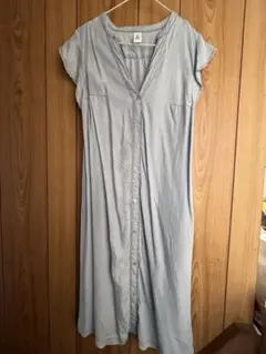 ❤️h&n ライトブルー シャツワンピース 半袖 EU XS