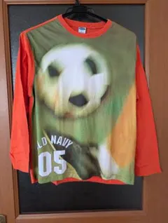 OLD NAVY サッカー　長袖カットソー 05 オレンジ XL　ボーイズのサムネイル
