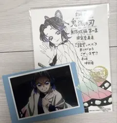 ち*け様 鬼滅の刃 ブロマイドくじ 映画特典メッセージボード 胡蝶しのぶ 2点セ