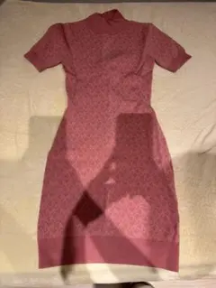 ピンク ロングワンピース