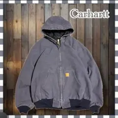 【中綿なし】激レア カーハート アクティブジャケット ダック生地 薄手 フェード