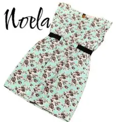 ノエラ　noela ワンピース　グリーン　緑　花柄　フラワー