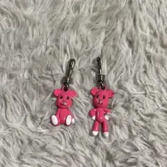 ポストペット モモ ファスナーチャーム　セット　レトロ