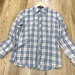 雷216 BURBERRY LONDON バーバリー ノバチェック 長袖シャツ
