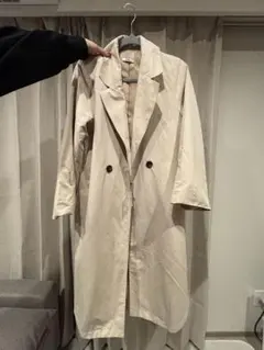 値下げ交渉あり‼️新品未使用‼️ ベージュ スプリングコート ロングコート Mサイズ