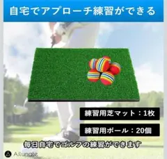 【クリスマスプレゼント】ゴルフ 練習 ボール　ゴルフ練習　マットとボールセット