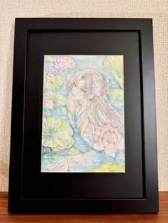 № 012 オリジナルイラスト 原画 一点物 蓮(原画のみ) № 019 オリジナルイラスト 原画 一点物 蓮(原画のみ) - メルカリ