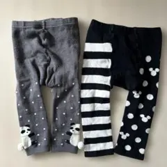 西松屋 80 ベビースパッツ レギンス 2点 セット まとめ売り