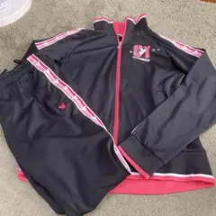 黒とピンクのジャージセット Oサイズ　イグニオ