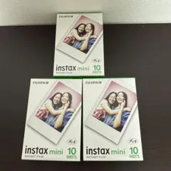 FUJIFILMチェキフィルム instax mini 10枚　3個セット