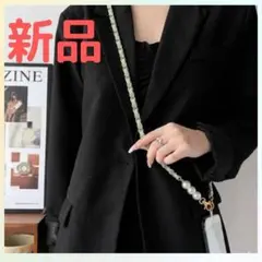 パール ゴールド チェーン スマホショルダー ストラップ ショルダー グリーン