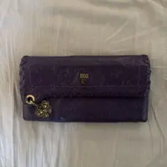 ANNA SUI 長財布 パープル バタフライ柄 がま口のサムネイル