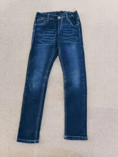 Branshes ダークブルー スリムフィットパンツ 130