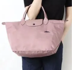 ロンシャン LONGCHAMP SAC PORTE MAIN サーモンピンク